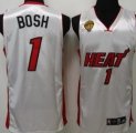 kids Miami Heats #1 Bosh white[2011 Finals]