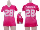 Nike Women NFL Minnesota Vikings #28 Adrian Peterson pink jerseys[draft him ii top]