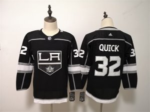 Kings #32 Jonathan Quick Black Women Adidas Jersey