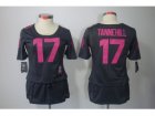 Nike Womens Miami Dolphins #17 Ryan Tannehill Dark grey Jerseys[breast Cancer Awareness]