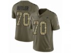Men Nike New England Patriots #70 Adam Butler Limited Olive Camo 2017 Salute to Service NFL Jersey