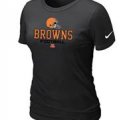 Women Cleveland Browns Black T-Shirt