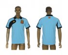 Spain Blue Adidas Soccer Polo Shirt