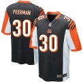 Men's Nike Cincinnati Bengals #30 Cedric Peerman Game Black Team Color NFL Jersey