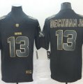 Nike Browns #13 Odell Beckham Jr Black Gold Vapor Untouchable