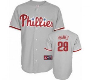 mlb philadelphia phillies #29 ibanez grey