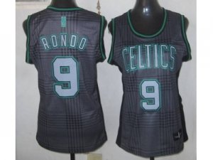 women nba boston celtics #9 rondo black-grey[2012]