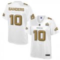 Women Nike Denver Broncos #10 Emmanuel Sanders White NFL Pro Line Super Bowl 50 Fashion Jersey
