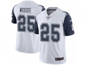 Mens Nike Dallas Cowboys #25 Xavier Woods Limited White Rush NFL Jersey