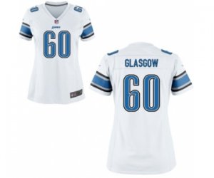 Women\'s Nike Detroit Lions #60 Graham Glasgow White NFL Jersey