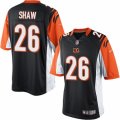 Mens Nike Cincinnati Bengals #26 Josh Shaw Limited Black Team Color NFL Jersey