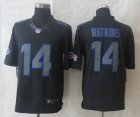 Nike Buffalo Bills #14 Watkins Black Jerseys(Impact Limited)