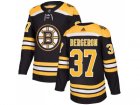 Men Adidas Boston Bruins #37 Patrice Bergeron Black Home Authentic Stitched NHL Jersey