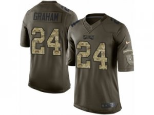 Men Nike Philadelphia Eagles #24 Corey Graham Limited Green Salute to Service NFL Jersey