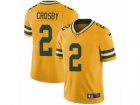 Mens Nike Green Bay Packers #2 Mason Crosby Limited Gold Rush NFL Jersey