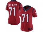 Women Nike Houston Texans #71 Xavier Su'a-Filo Vapor Untouchable Limited Red Alternate NFL Jersey