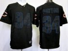 Nike NFL Chicago Bears #34 Walter Payton Black Jerseys(Impact Limited)