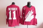 nhl jerseys team canada olympic #11 messier m&n red