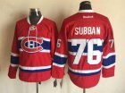 NHL Montreal Canadiens #76 PK Subban chalaza red jerseys