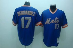 mlb new york mets #17 hernandez m&n blue