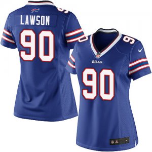 Womens Nike Buffalo Bills #90 Shaq Lawson Limited Royal Blue Team Color NFL Jersey