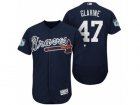 Mens Atlanta Braves #47 Tom Glavine 2017 Spring Training Flex Base Authentic Collection Stitched Baseball Jersey