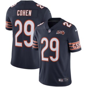 Nike Bears #29 Tarik Cohen Navy NFL 100th Season Vapor Untouchable Limited Jersey