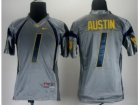 Youth NCAA Nike West Virginia Mountaineers #1 Tavon Austin Grey College Football