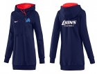 Women Detroit Lions Logo Pullover Hoodie-111