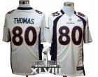 Nike Denver Broncos #80 Julius Thomas White Super Bowl XLVIII NFL Game Jersey