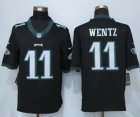 Nike Philadelphia Eagles #11 Carson Wentz Black Alternate Men Stitched NFL New Limited Jersey