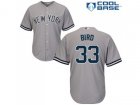 Youth New York Yankees #33 Greg Bird Grey Cool Base Stitched MLB Jersey