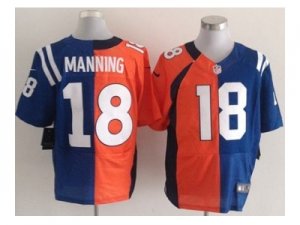 nike nfl jerseys denver broncos #18 manning orange-blue-black[Elite split][new]