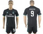 2017-18 Real Madrid 9 BENZEMA Away Soccer Jersey