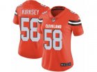 Women Nike Cleveland Browns #58 Christian Kirksey Vapor Untouchable Limited Orange Alternate NFL Jersey