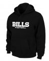 Buffalo Bills Authentic font Pullover Hoodie Black