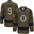 Boston Bruins #9 Johnny Bucyk Green Salute to Service Stitched NHL Jersey