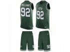 Mens Nike New York Jets #92 Leonard Williams Limited Green Tank Top Suit NFL Jersey