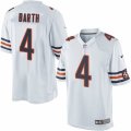 Mens Nike Chicago Bears #4 Connor Barth Limited White NFL Jersey