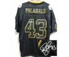 Nike jerseys pittsburgh steelers #43 polamalu black[Elite lights out signature]