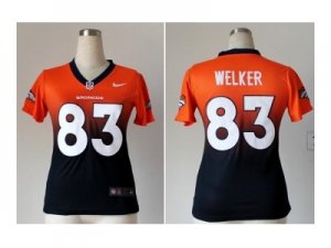 Nike women jerseys denver broncos #83 welker orange-blue[Elite II drift fashion]