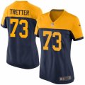 Women's Nike Green Bay Packers #73 JC Tretter Limited Navy Blue Alternate NFL Jersey
