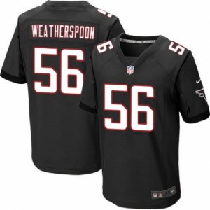 Mens Nike Atlanta Falcons #56 Sean Weatherspoon Elite Black Alternate NFL Jersey