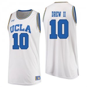 UCLA Bruins #10 Larry Drew II White College Basketball Jersey