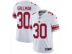 Mens Nike New York Giants #30 Wayne Gallman Vapor Untouchable Limited White NFL Jersey