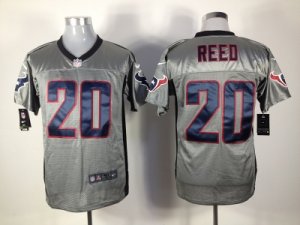 Nike NFL Houston Texans #20 Ed Reed grey Jerseys[Elite shadow]