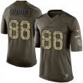 Nike Seattle Seahawks #88 Jimmy Graham Green Salute to Service Jerseys(Limited)