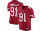 Mens Nike San Francisco 49ers #91 Arik Armstead Vapor Untouchable Limited Red Team Color NFL Jersey