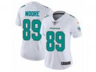 Women Nike Miami Dolphins #89 Nat Moore Vapor Untouchable Limited White NFL Jersey