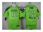 2015 Super Bowl XLIX Nike jerseys seattle seahawks #12 fan green[Elite]